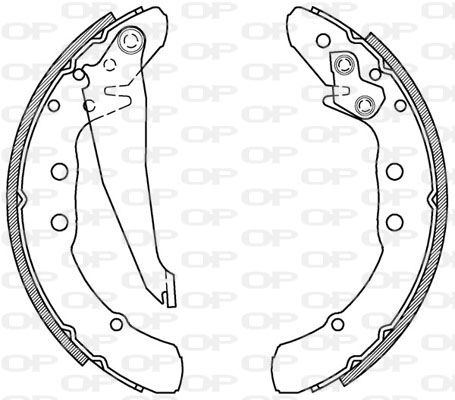 OPEN PARTS Комплект тормозных колодок BSA2150.00